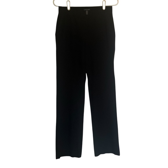 Eileen Fisher Black Straight Pant with Stretch Elastic Waistband Womens Size XS - Picture 4 of 12